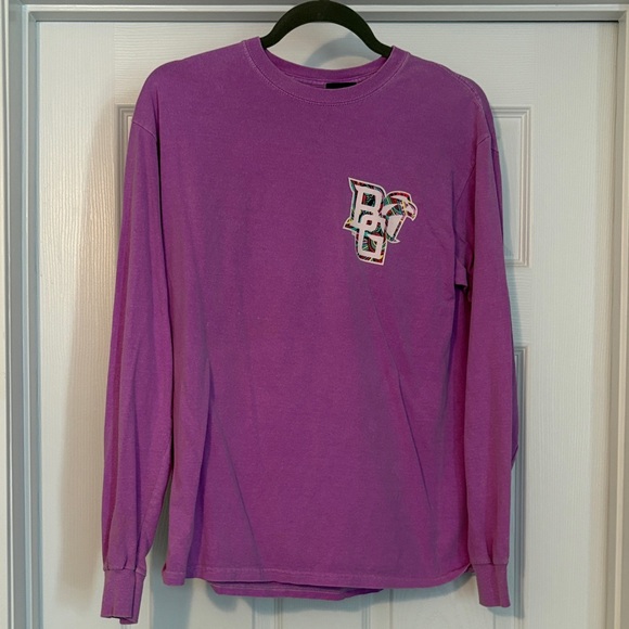 Purple BGSU Long Sleeve Shirt with Logo - Picture 1 of 5